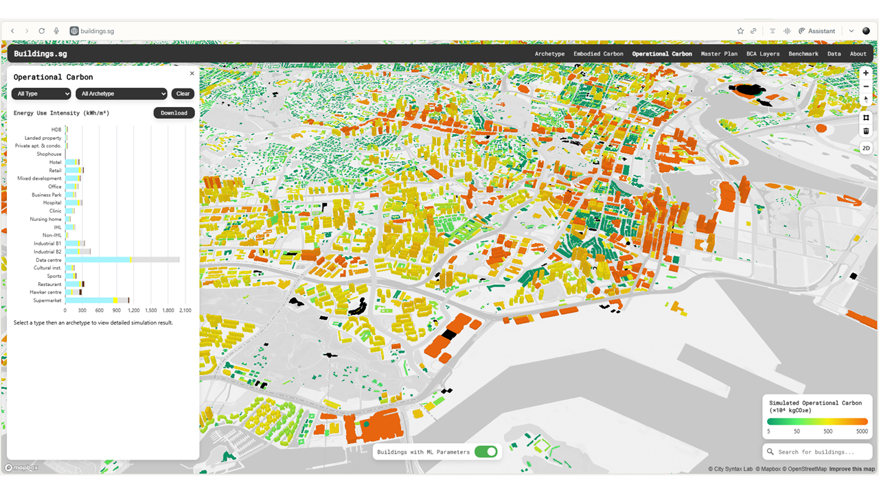Image of Buildings.sg interface
